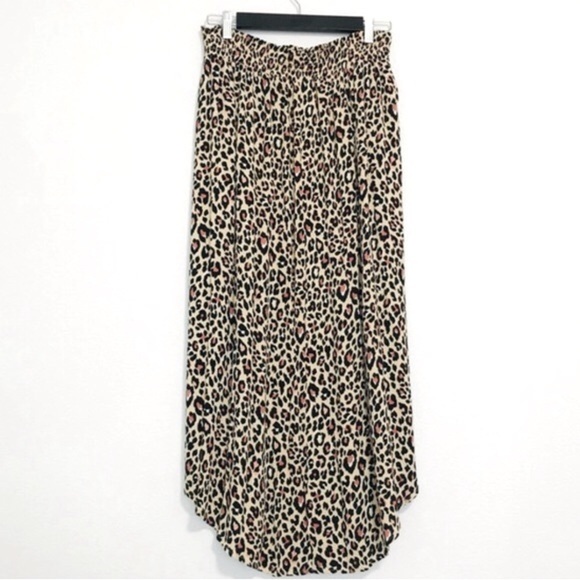 Joe B by Joe Benbasset Leopard Cheetah Midi Animal Print Smock Faux Wrap Skirt - Picture 2 of 12